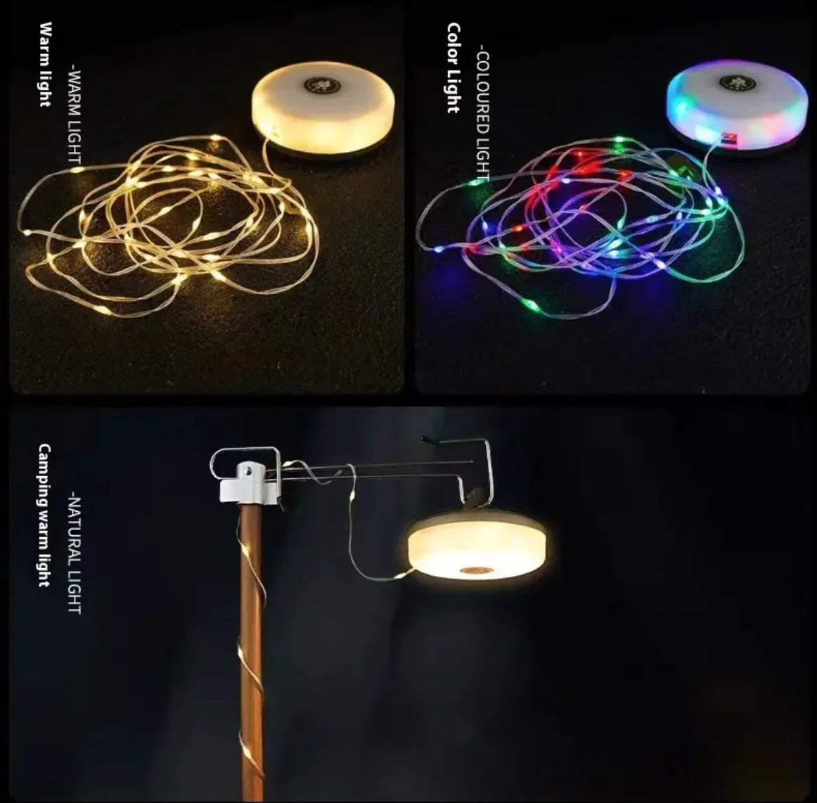 Camping String Lights - Outdoor Camping Tent Lamp
