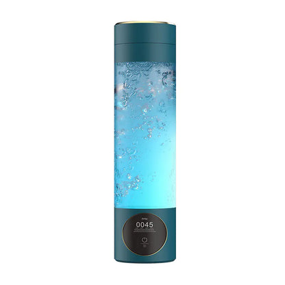 Hydrogen Water Cup showcasing bubbles and LED display for hydrogen-rich hydration, factory direct for exhibitions