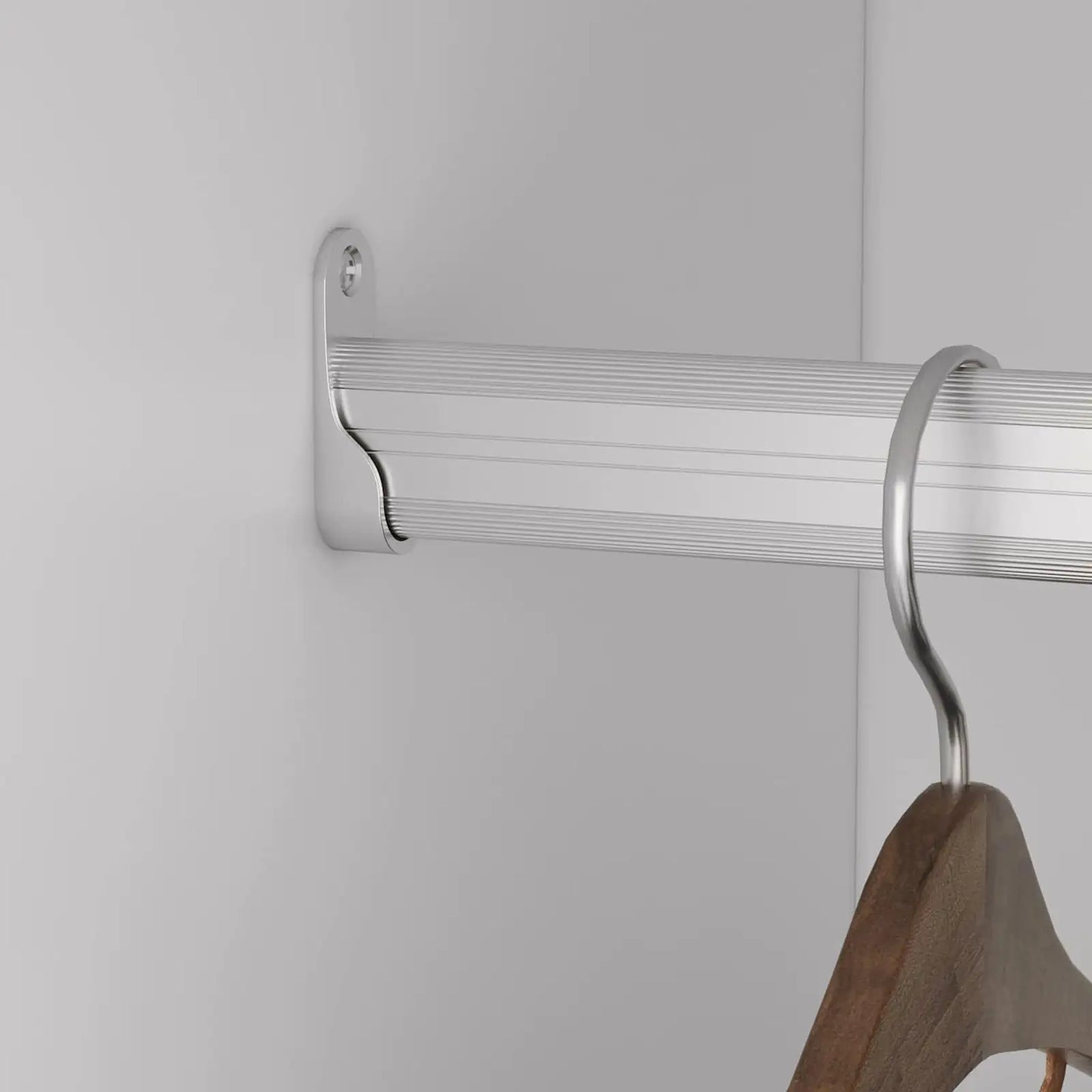 Wooden Closet System Modular With 2 Doors Shelves Wall Mount