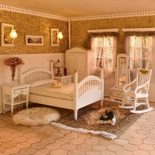 Dollhouse Bedroom Furniture-iLAND Victorian Brewster Set