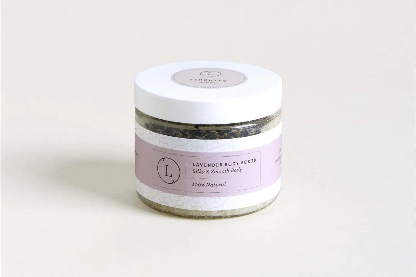Lavender Body Scrub with CBD, Natural Body Salt Scrub