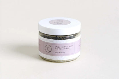 Lavender Body Scrub with CBD, Natural Body Salt Scrub