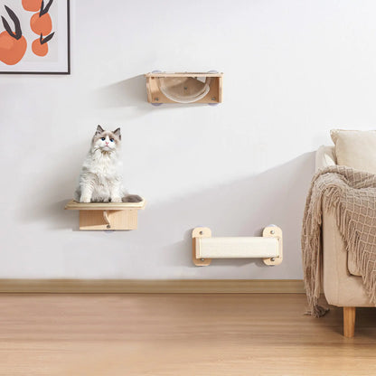 Cat Wall Furniture 3 Pieces Of With Capsule Bed