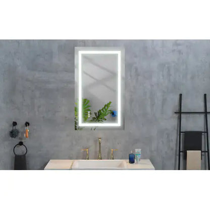 LED bathroom mirror - wall mounted
