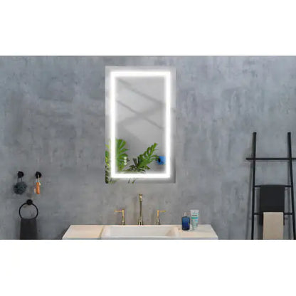LED bathroom mirror - wall mounted