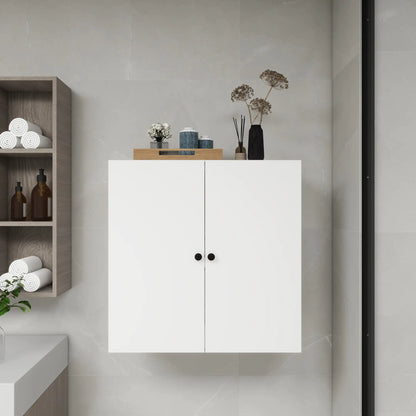 Wooden Closet System Modular With 2 Doors Shelves Wall Mount