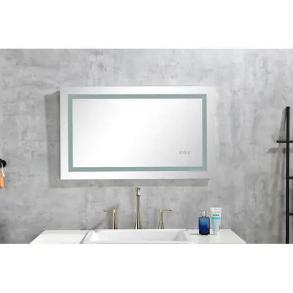 LED bathroom mirror - wall mounted