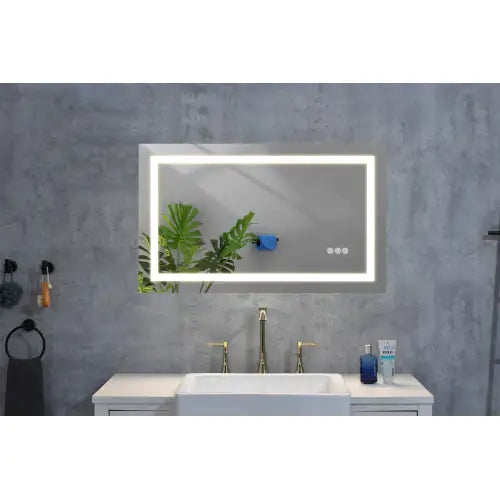 LED bathroom mirror - wall mounted