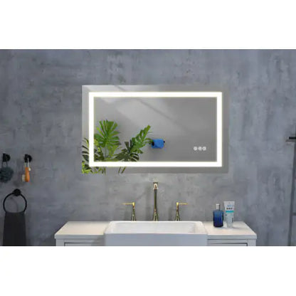 LED bathroom mirror - wall mounted