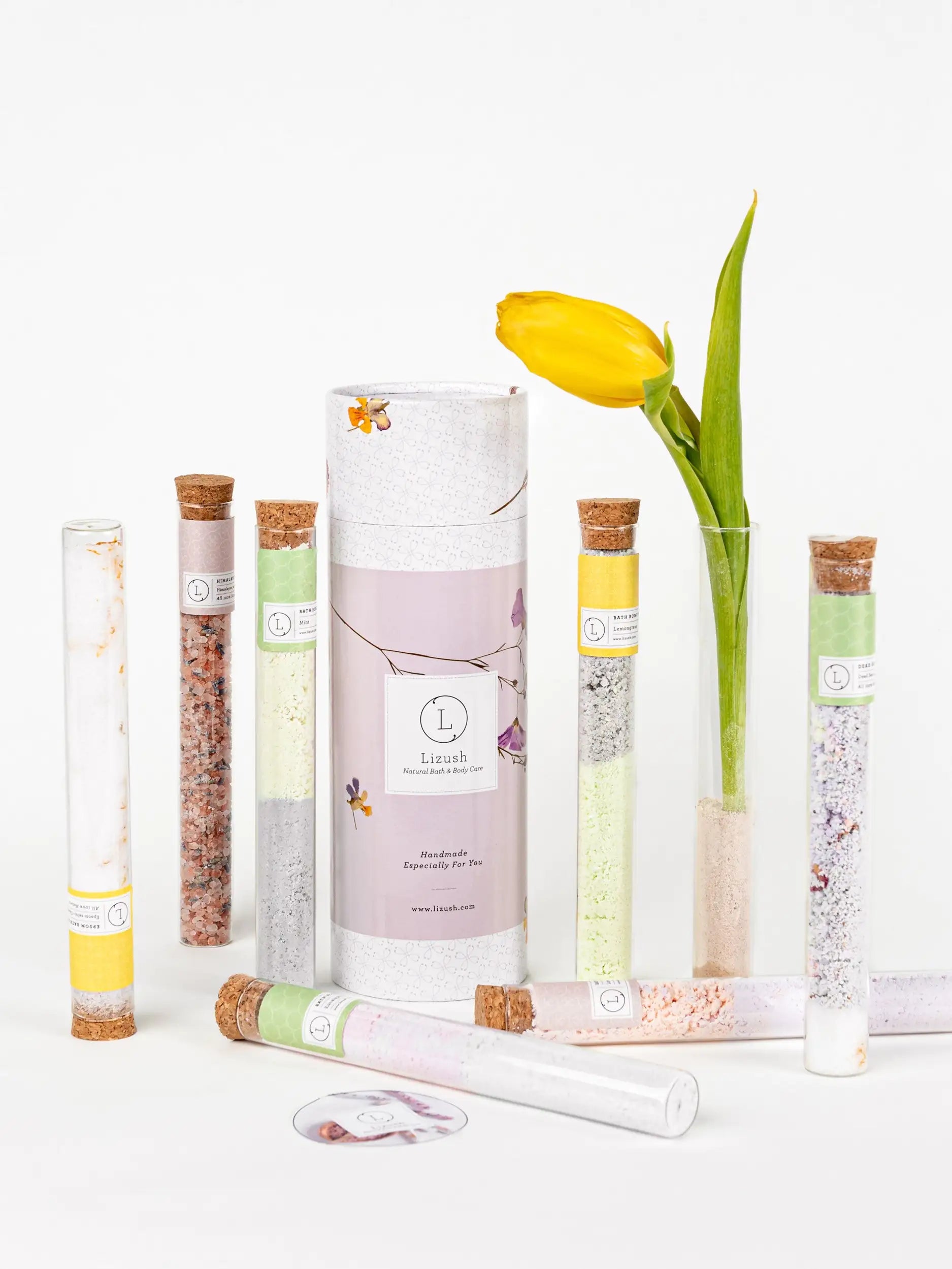 Bath gift set - natural gift for your bath in a Tube
